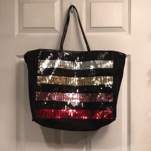 Victoria’s Secret brand shoulder bag with sequin detail